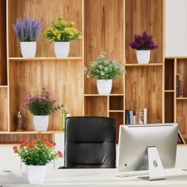 6PZS PLANTAS FLORES ARTIFICIALES - 7