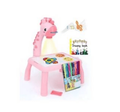 MESA PROYECTOR DE DIBUJO LED DIDÁCTICO PIZARRA MÁGICA ROSA - 1