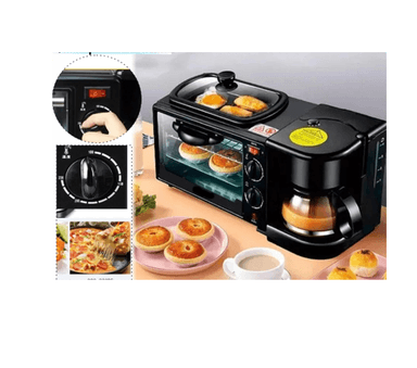 HORNO ELÉCTRICO CAFETERA Y FREIDORA 3 EN 1 - 1