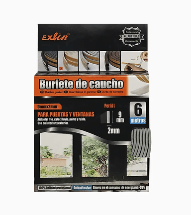 BURLETE DE CAUCHO PERFIL I - 1
