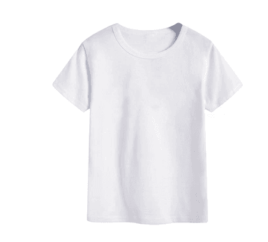 CAMISETA ALGODÓN NIÑO BLANCO COLOR MANGA CORTA 12 UNID - 1