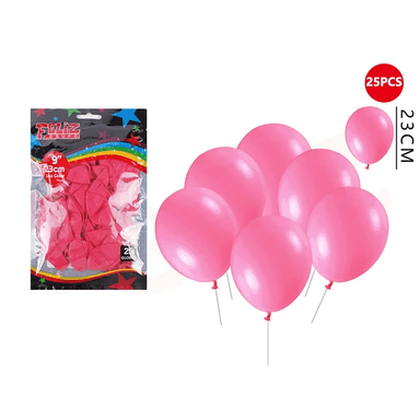 GLOBOS FUCSIA 23 CM 25 PCS - 1