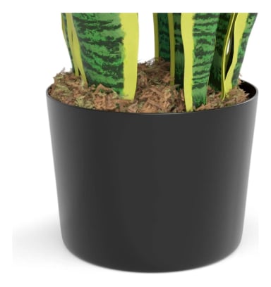 PLANTA ARTIFICIAL LENGUA DE SUEGRA PLANTA SANSEVIERIA FLORES - 6