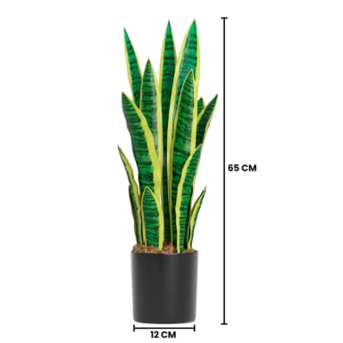 PLANTA ARTIFICIAL LENGUA DE SUEGRA PLANTA SANSEVIERIA FLORES - 7