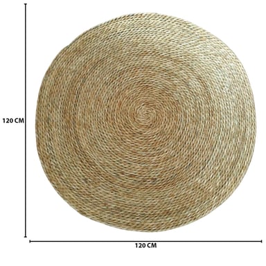 ALFOMBRA YUTE TRADICIONAL CLÁSICA NATURAL RUSTICA CIRCULAR - 8