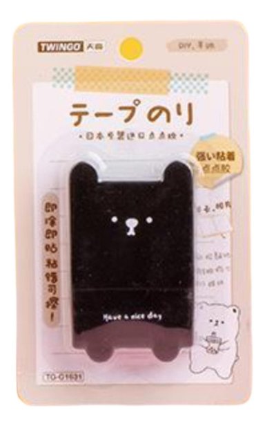 PEGAMENTO EN CINTA ESTILO CORRECTOR DISEÑO KAWAII CUTE OSITO - 1