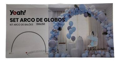SET ARCO GLOBO CUMPLEAÑOS FIESTAS 167 PIEZAS DORADO - 2
