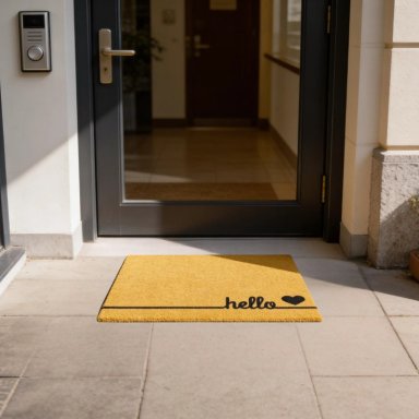 ALFOMBRA HOME CORAZON LIMPIAPIES FELPUDO ENTRADA - 2