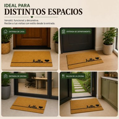 ALFOMBRA HOME CORAZON LIMPIAPIES FELPUDO ENTRADA - 5