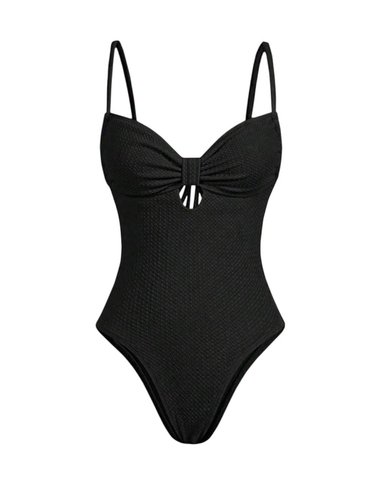 TRAJE DE BAÑO MUJER UNA PIEZA UNICOLOR - 2