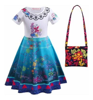 PACK VESTIDO DISFRAZ Y CARTERA DE TELA TALLA 120CM ( 4 A 5 AÑOS ) - 1