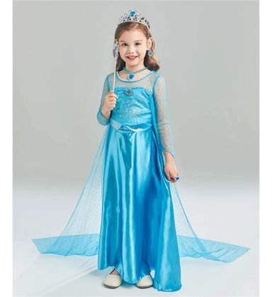 SET DISFRAZ VESTIDO Y ACCESORIOS PARA NIÑA7 A 8 AÑOS - 1
