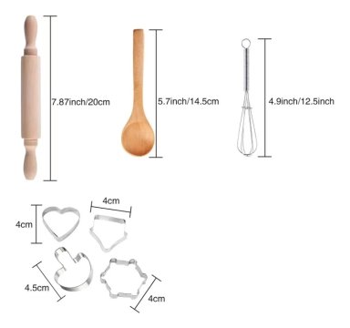 SET DISFRAZ JUEGO CHEF DE COCINA PARA NIÑOS 11UNDS - 1