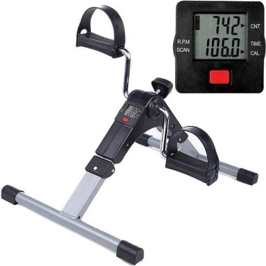 MINI BICICLETA ESTATICA PEDALERA CON PANTALLA LCD SPINNING - 1