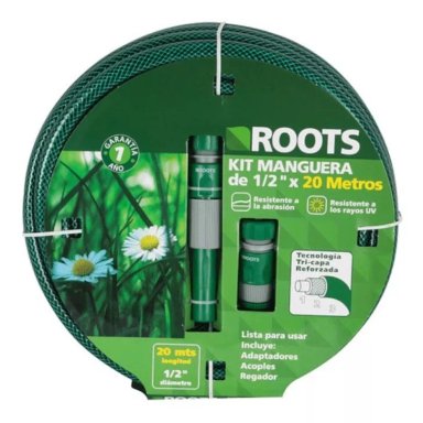 MANGUERA ROOTS 20 METROS 1/2 + KIT REGADOR - 1