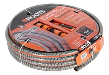 KIT ROOTS PRO MANGUERA 1.2'' 20 M GRIS/NARANJO + SET- - 1