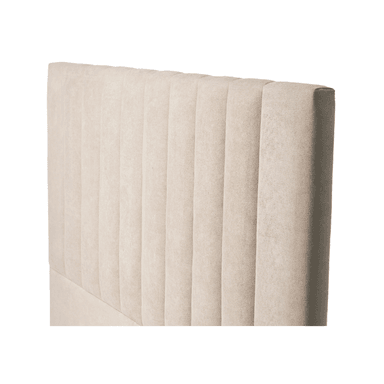 RESPALDO DE CAMA - MODELO TUBULAR - 2 PLAZAS - VELVET BEIGE - 2