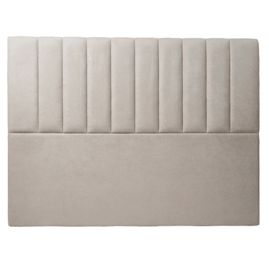 RESPALDO DE CAMA - MODELO TUBULAR - 2 PLAZAS - VELVET BEIGE - 4