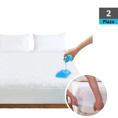Protector Colchón 2 Plazas Impermeable Básico Royal Slero - 1