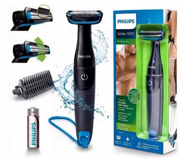 AFEITADORA CORPORAL PHILIPS BODYGROOM BG1024/16 SECO HÚMEDO - 1
