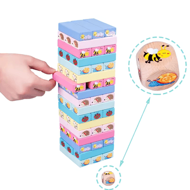 JUEGO TIPO JENGA CON ANIMALES MONTESSORI - 5