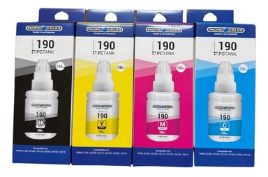PACK TINTAS COMPATIBLE PARA GL-190 G2100/G2110/G3110 N/M/C/Y - 1