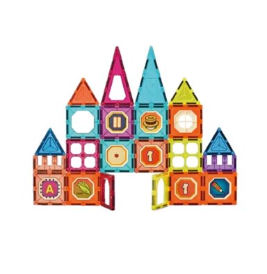 JUEGO DE CONSTRUCCION MAGNE TICO IMAN BLOQUES NIÑOS 32PZS - 3