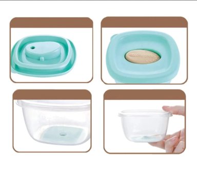 PACK 4 CONTENEDORES TAPER SNACK COMIDA BEBE-NIÑOS - 4