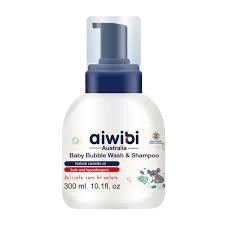 JABON Y SHAMPOO DE ESPUMA PARA BEBE  AIWIBI 300ML - 1
