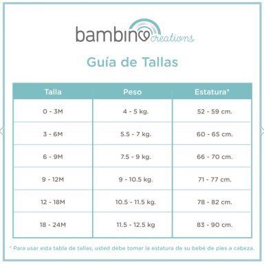 BODYS MANGA LARGA 3 PZS  ALGODON 9-12 MESES BAMBINO BLANCO - 2