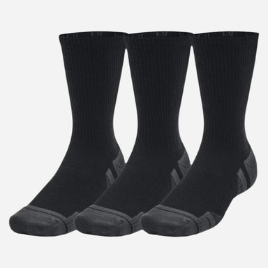 CALCETAS UNDER ARMOUR 3 PACK NEGRAS | 1379512-001 - 1
