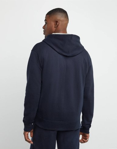 SUDADERA ALGODÓN HOMBRE CHAMPION NEGRO CON CAPUCHA Y CREMALLERA GF91H-Y08160 - 2