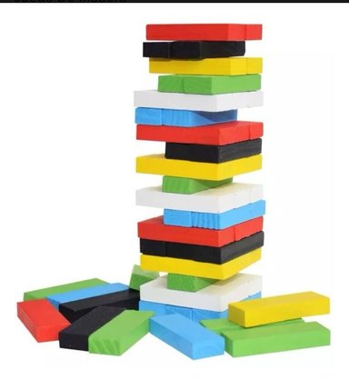 JENGA DE COLORES Y NÚMEROS - 54 BLOQUES DIVERTIDOS - 2