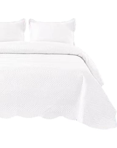 CUBRECAMA QUILT 2 PLAZAS+2 FUNDAS VERANO UNICOLOR 13N02 - 2