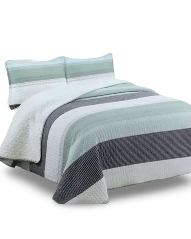 COBERTOR COLCHA QUILT SHERPA OTOÑO INVIERNO 2 PLAZAS - 5