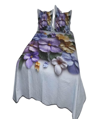 CUBRECAMA QUILT COLCHA DE VERANO 5D 2 PLAZAS 230 X 250 CM - 4