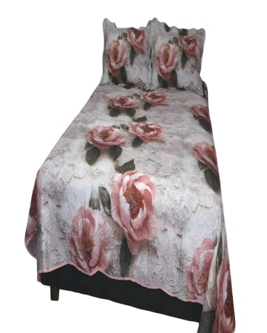 CUBRECAMA QUILT COLCHA DE VERANO 5D 2 PLAZAS 230 X 250 CM - 4