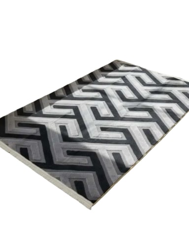 ALFOMBRA TEXTURIZADA DISEÑO JACQUARD ANTIDESLIZANTE 200X240 CM A03 - 8