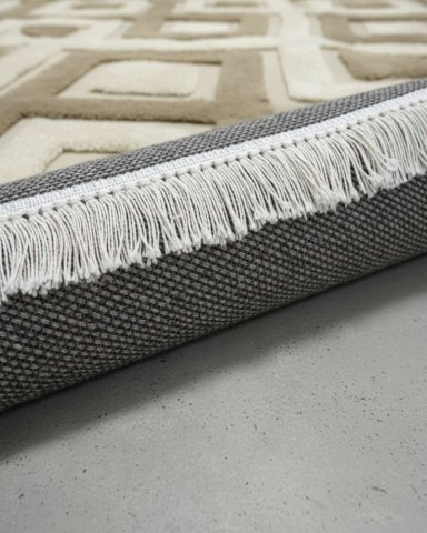 ALFOMBRA TEXTURIZADA DISEÑO JACQUARD ANTIDESLIZANTE 150X200 CM A08 - 5