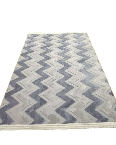 ALFOMBRA TEXTURIZADA DISEÑO JACQUARD ANTIDESLIZANTE 180X200 CM A06 - 6
