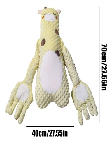 PELUCHE JIRAFA BABY PATTER SIMULACION DORMIR PARA BEBE S - 2