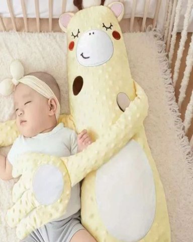 PELUCHE JIRAFA BABY PATTER SIMULACION DORMIR PARA BEBE S - 3