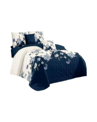 SABANA CON CUBRECAMA DE VERANO PLAZA Y MEDIA + 1 ALMOHADA - 5