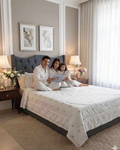 SET CUBRECAMA NORDICO DELGADO MAS 2 ALMOHADAS KING - 1