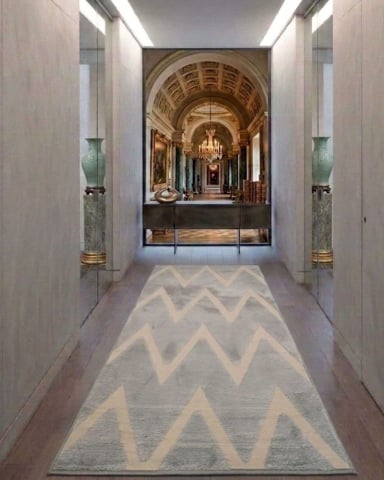 PACK 2 ALFOMBRAS DE PASILLO PREMIUM COLECCION GEOMETRIC LUXURY 60 X 160 CM - 2