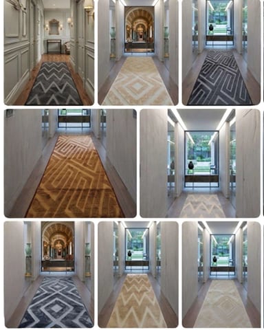 PACK 2 ALFOMBRAS DE PASILLO PREMIUM COLECCION GEOMETRIC LUXURY 60 X 160 CM - 6