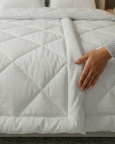 SET SABANAS MAS PLUMON NORDICO MAS 2 ALMOHADAS 2 PLAZAS BLANCO 200CM X 230 CM - 6