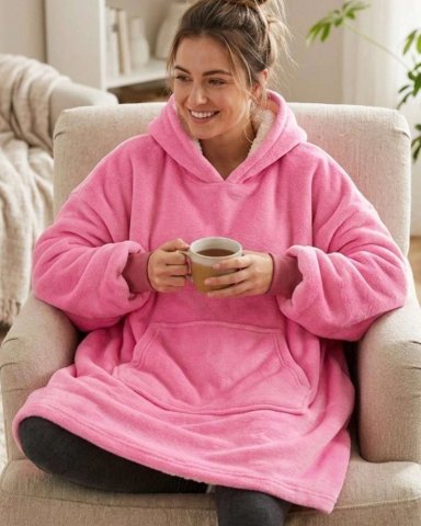 POLERON GIGANTE HOODIE FLEECE CON CHIPORRO EXTRA SUAVE Y TE RMICO - 1