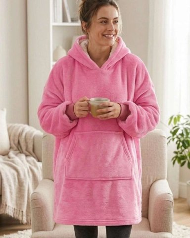 POLERON GIGANTE HOODIE FLEECE CON CHIPORRO EXTRA SUAVE Y TE RMICO - 4