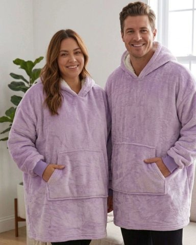 POLERON GIGANTE HOODIE FLEECE CON CHIPORRO EXTRA SUAVE Y TE RMICO - 2